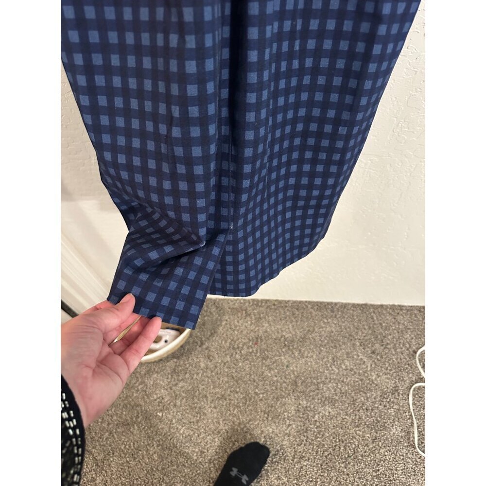 Y Banana Republic Blue Gingham Racer Back Mini Dress - Picture 10 of 11